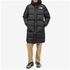 The North Face Women's Nuptse Long Puffer Parka Jacket in Black