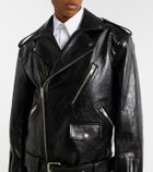 Saint Laurent Padded leather biker jacket