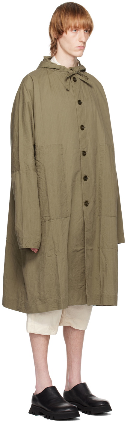 CASEY CASEY Khaki 3 Pieces Coat CASEY CASEY