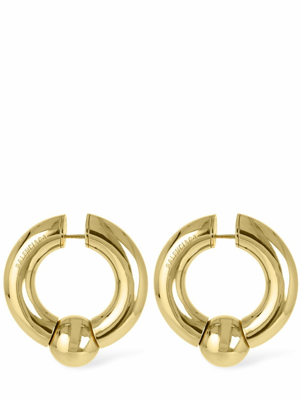 Photo: BALENCIAGA - Mega Brass Earrings