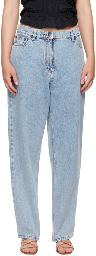 Photo: Magda Butrym Blue Loose Leg Jeans