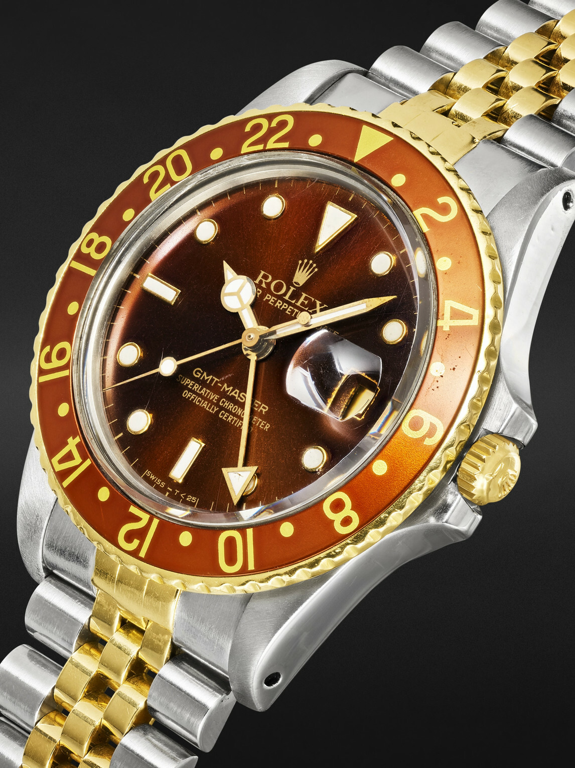 Stephanie Windsor - Rolex Vintage 1987 GMT-Master Automatic Stainless Steel and 18-Karat Gold Watch, Ref. 16753 (7.1'' wrist)