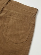 Sid Mashburn - Slim-Fit Straight-Leg Garment-Dyed Cotton-Corduroy Trousers - Brown