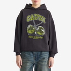 GANNI Women's Isoli Cherries Oversized Hoodie in Phantom