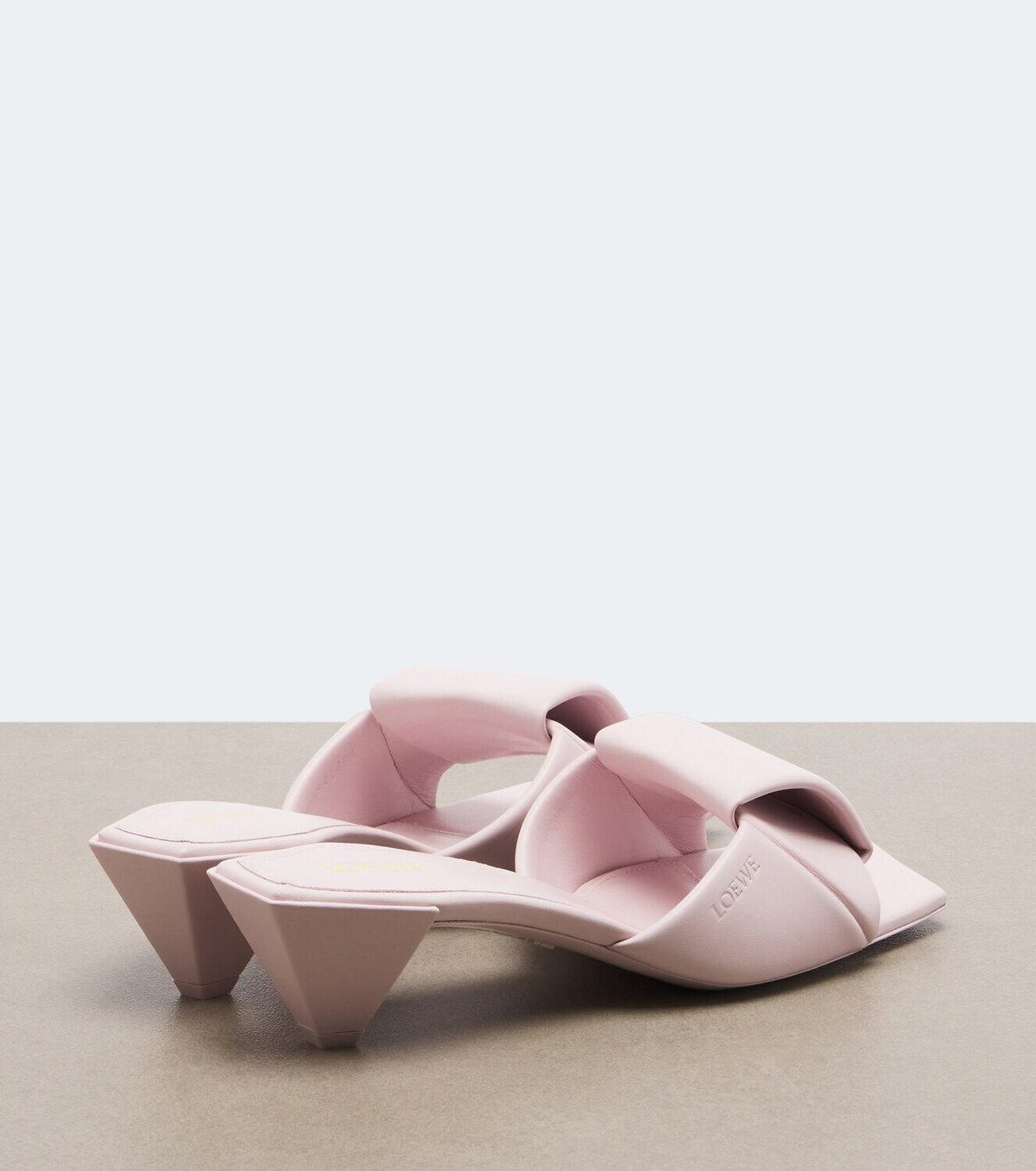 Loewe Origami leather mules