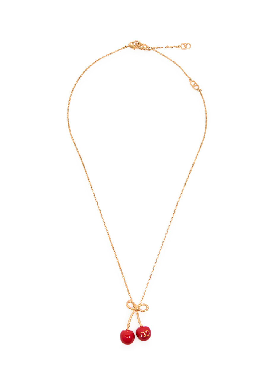 Valentino Chez Enamalled Necklace - Gold - One Size