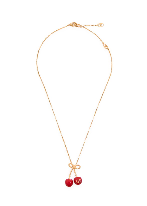 Photo: Valentino Chez Enamalled Necklace - Gold - One Size