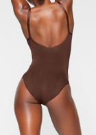 Skims Seamless Sculpt Brief Bodysuit Brown
