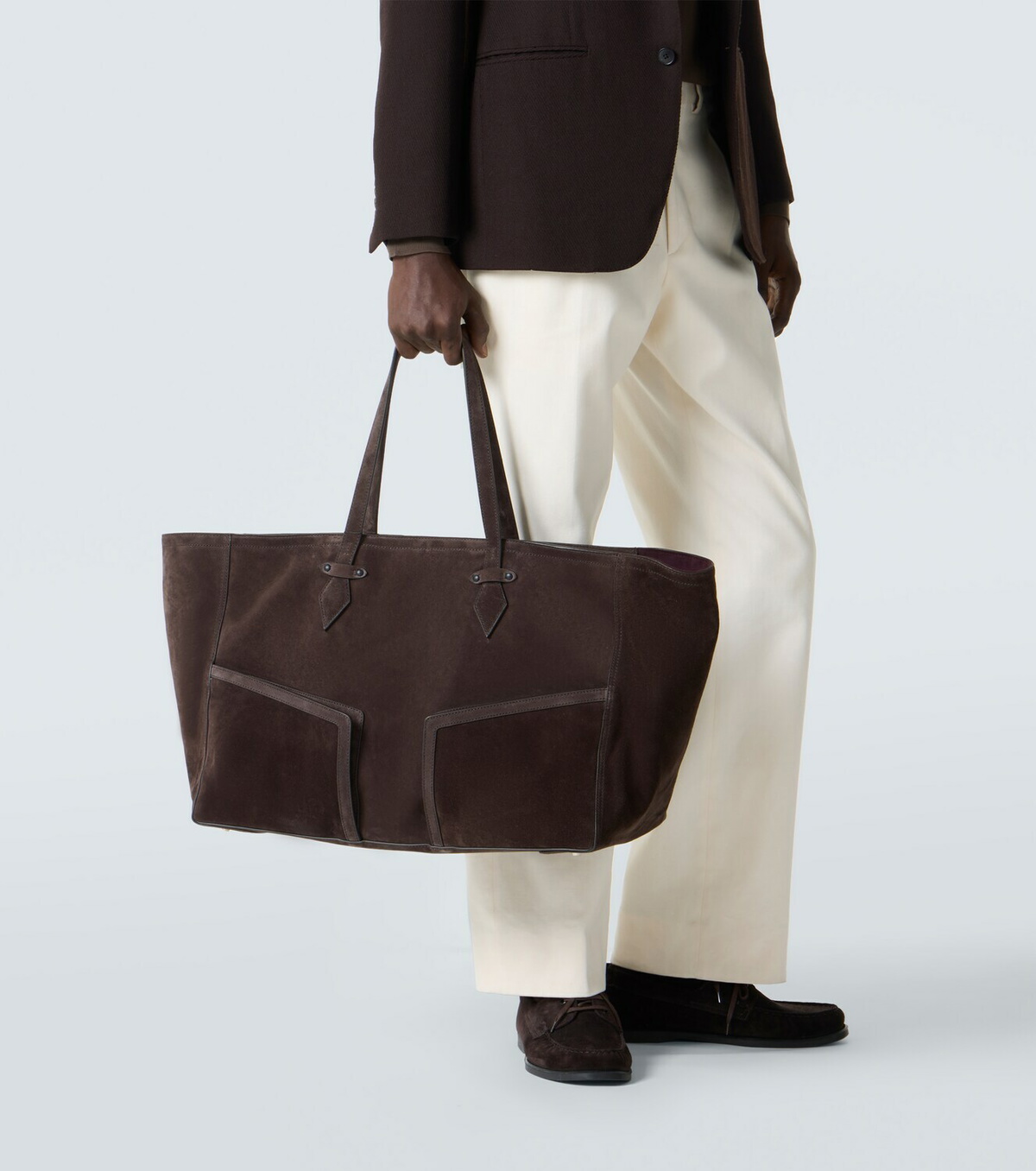 Métier Sergeant suede duffel bag