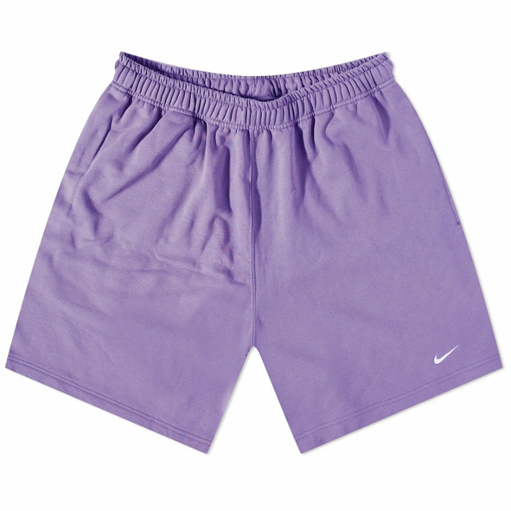 Photo: Nike Men's Solo Swoosh Short in Space Purple/White