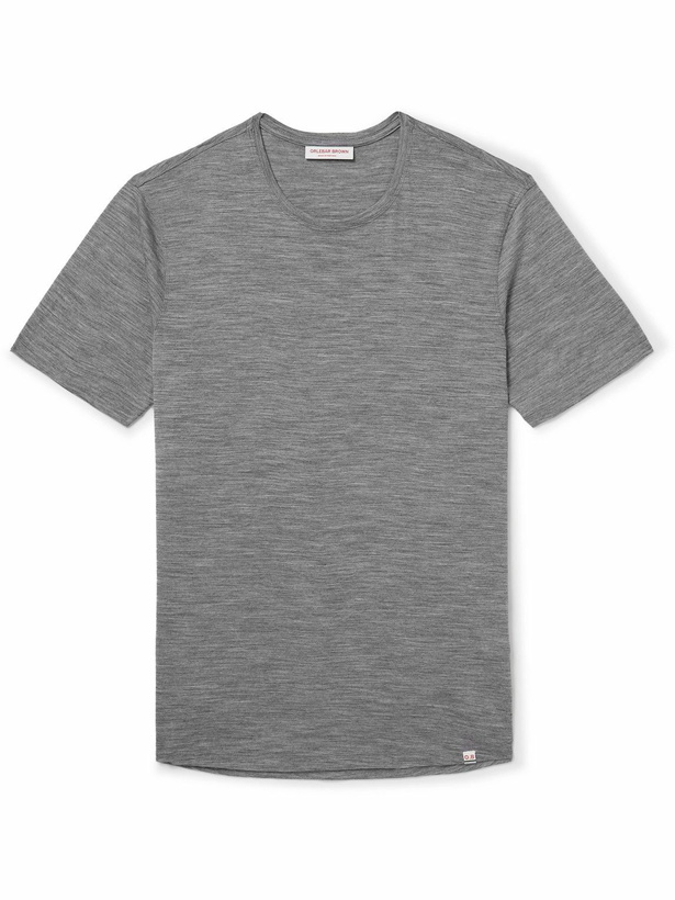 Photo: Orlebar Brown - OB-T Lux Merino Wool-Jersey T-Shirt - Gray