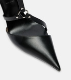 Tom Ford Harness leather slingback pumps