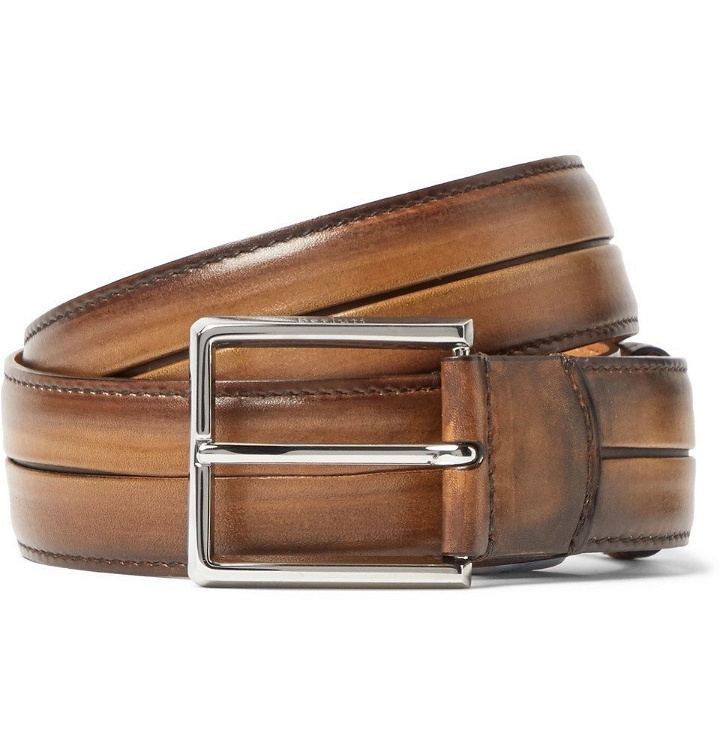 Photo: Berluti - Brown Leather Belt - Men - Tan