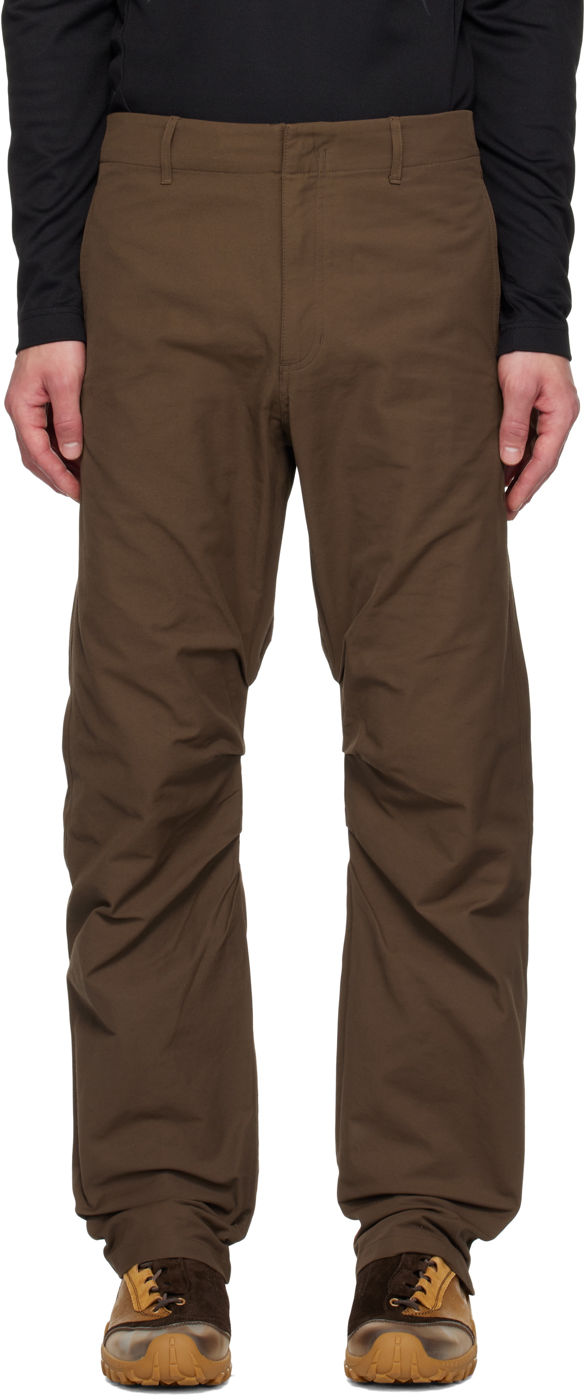 POST ARCHIVE FACTION (PAF) Brown 7.0 Right Trousers Post Archive