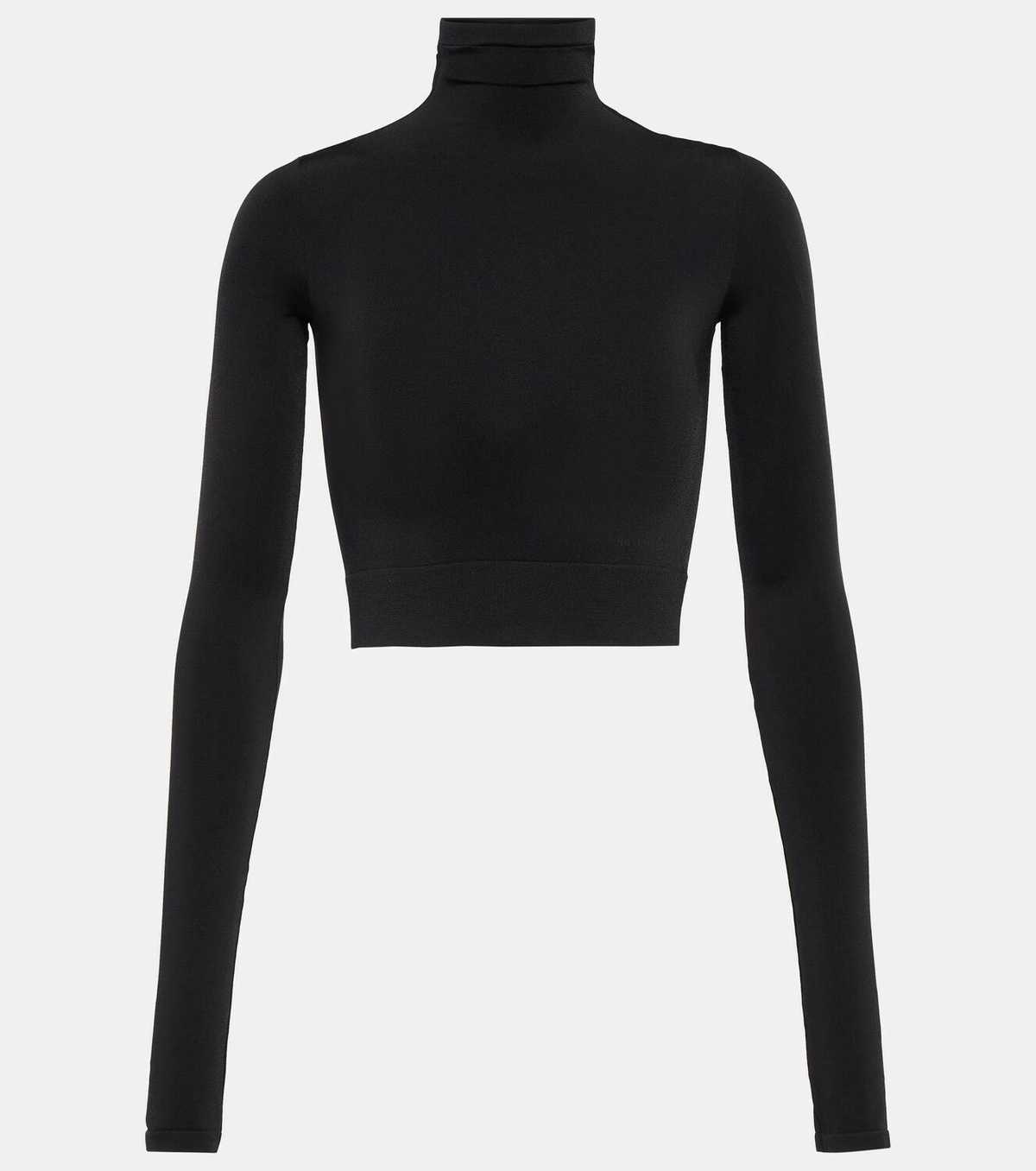 Balenciaga Turtleneck cropped jersey top Balenciaga