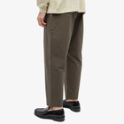 Studio Nicholson Men's Gentile Elasticated Waist Pleat Pants in Black Olive