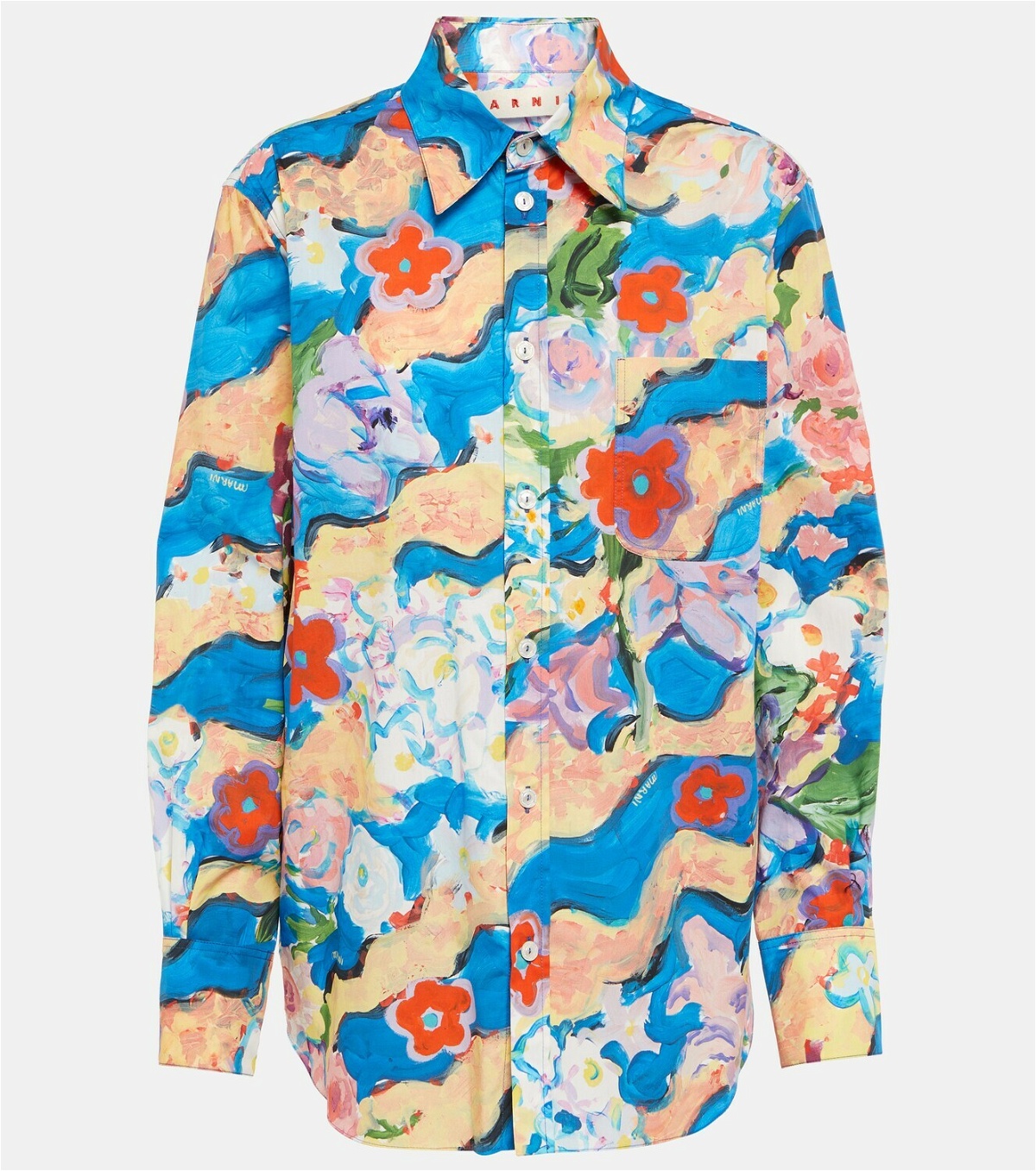Marni - Printed cotton poplin blouse Marni