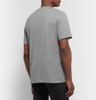 Maison Margiela - Shell-Panelled Mélange Cotton-Jersey T-Shirt - Gray