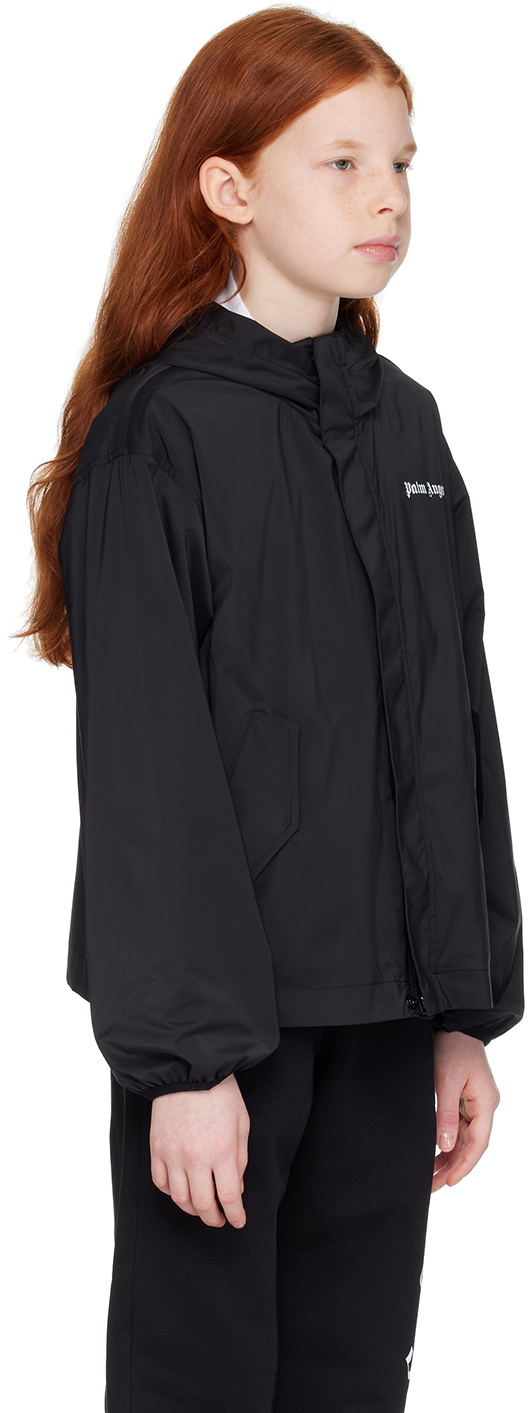 Palm Angels Kids Black Printed Jacket