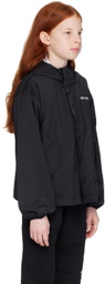 Palm Angels Kids Black Printed Jacket