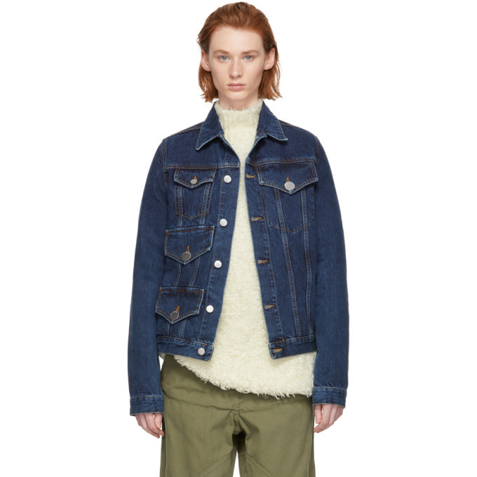 Women's Chain link denim trucker jacket, JW ANDERSON