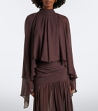 De La Vali Mia chiffon top