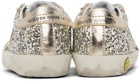 Golden Goose Baby Silver Superstar Glitter Sneakers