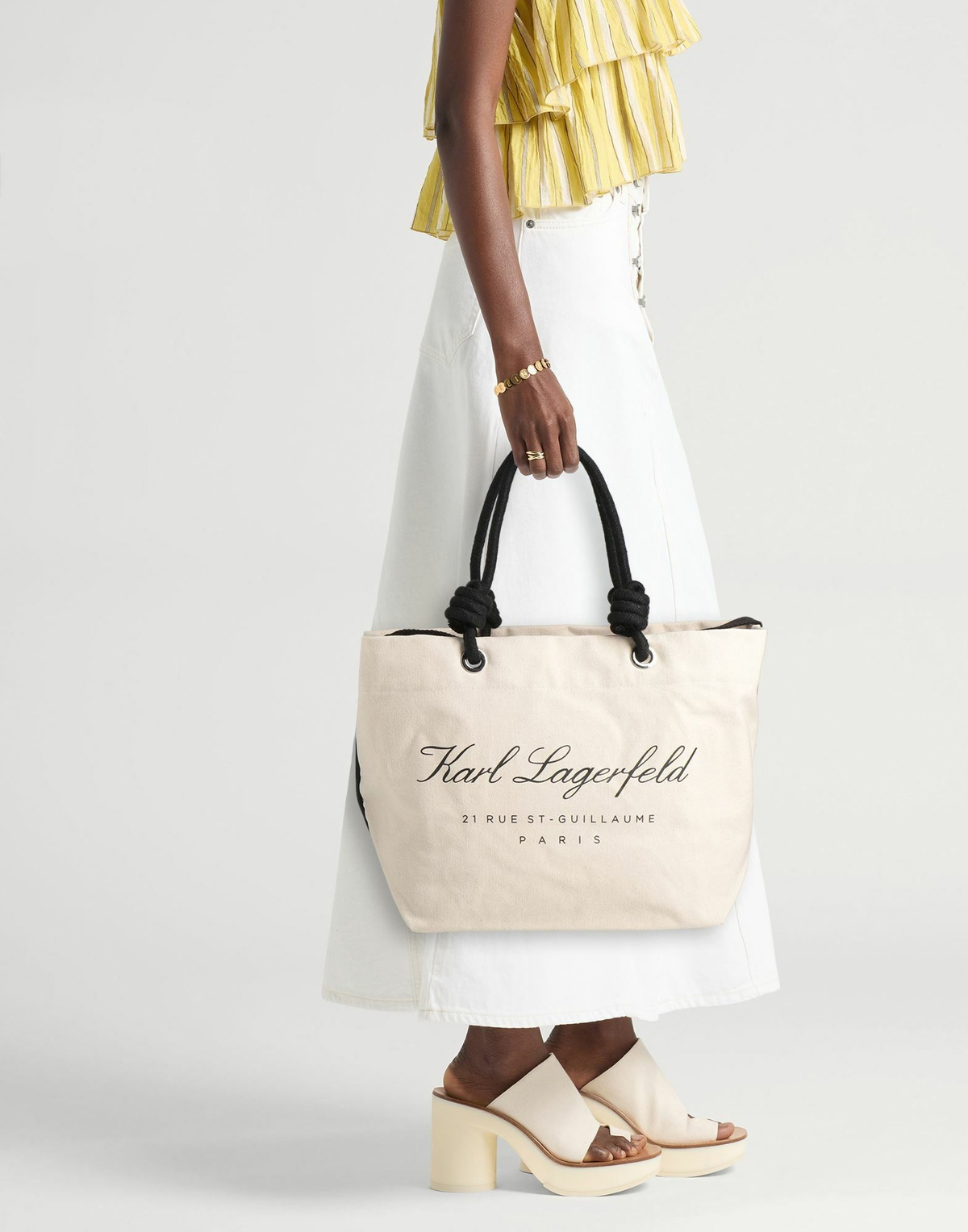 Karl Lagerfeld Womens Handbag in Beige