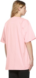 Moschino Pink Large Bear Logo T-Shirt