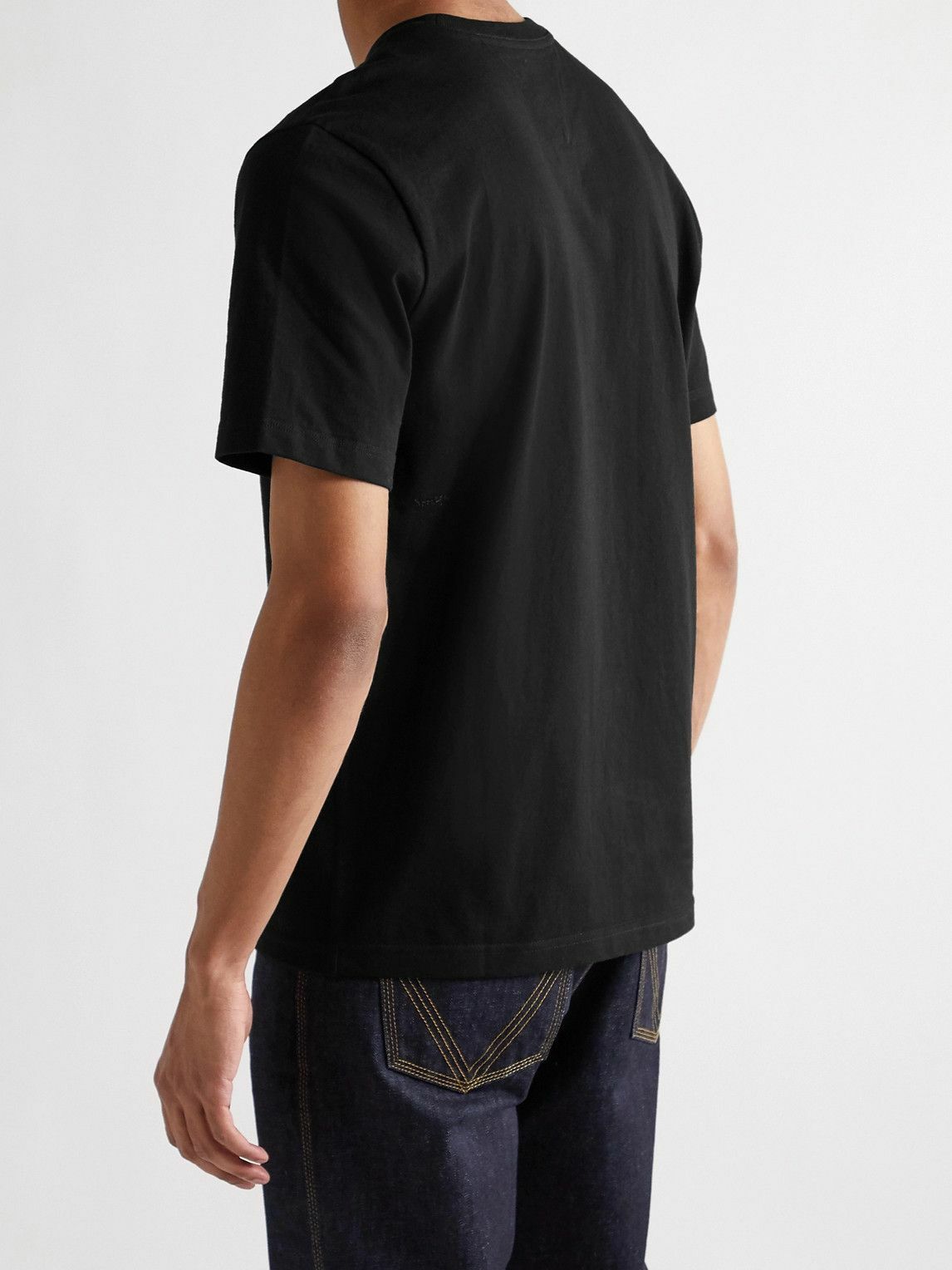 Cotton Jersey T Shirt in Black - Bottega Veneta