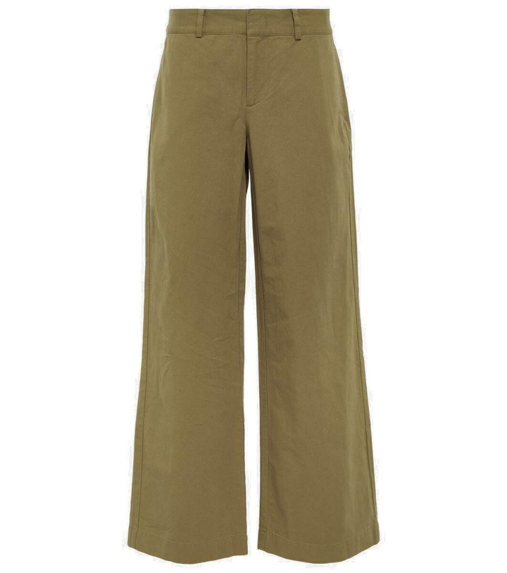 Photo: Vince Low-rise cotton twill wide-leg pants