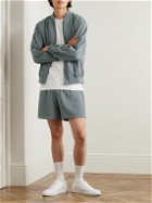 SSAM - Straight-Leg Silk-Blend Shorts - Gray
