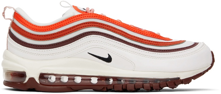 Photo: Nike White & Red Air Max 97 Sneakers