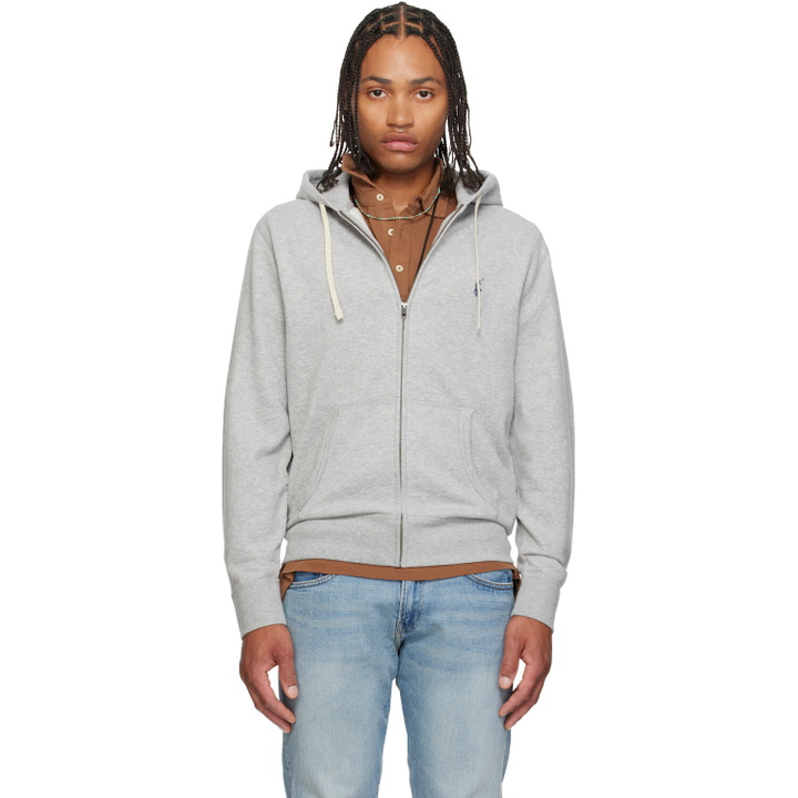 Photo: Polo Ralph Lauren Gray Fleece Zip Hoodie