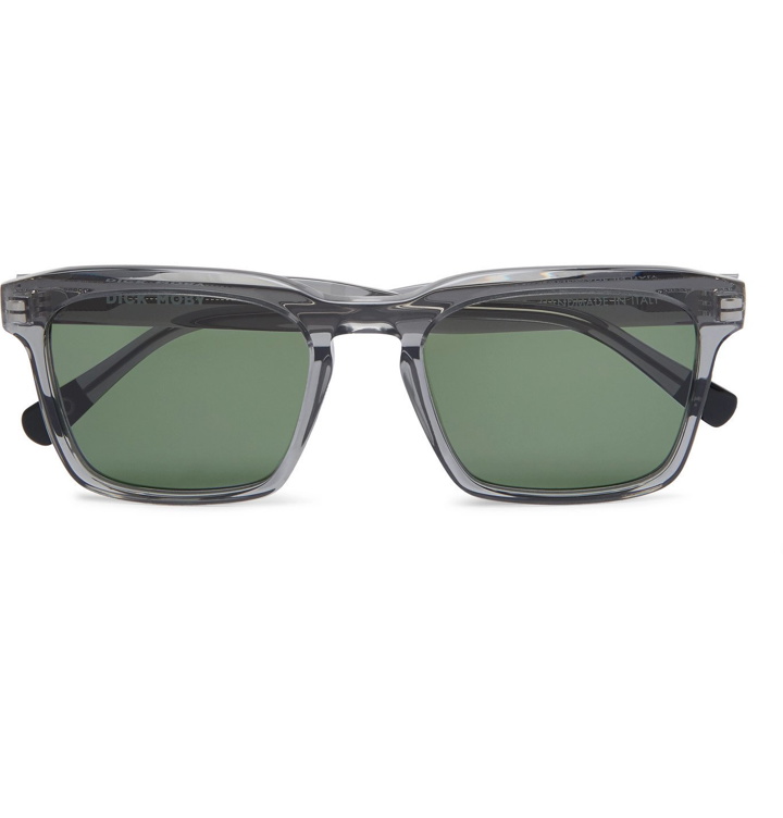 Photo: Dick Moby - Warsaw Square-Frame Acetate Sunglasses - Gray