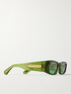 Jacques Marie Mage - Enfants Riches Déprimés The Upsetter Rectangular-Frame Acetate and Gold-Tone Sunglasses