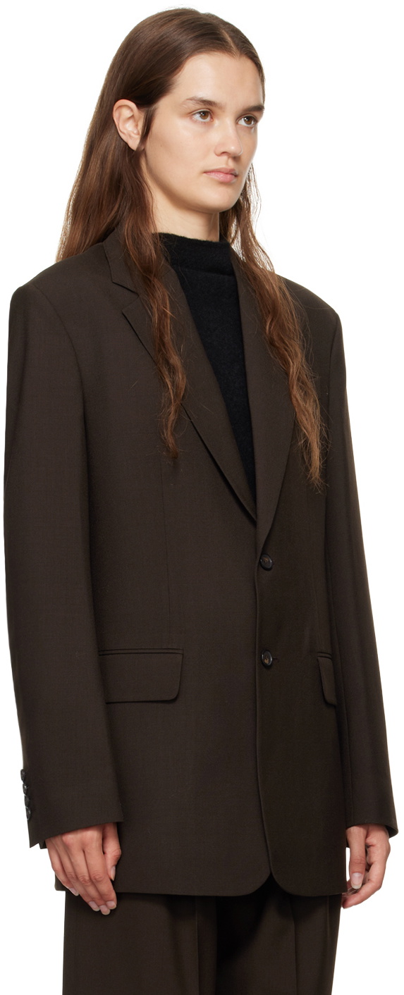 Filippa K Brown Davina Wool Blazer