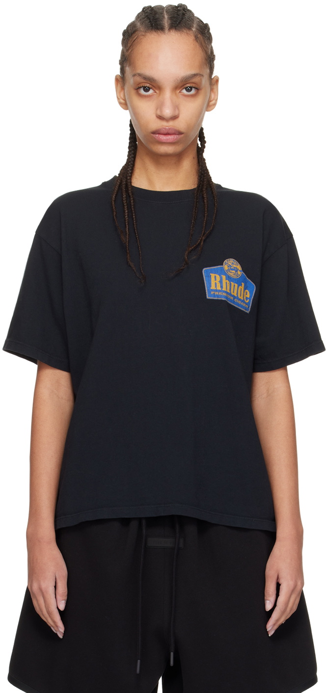 Rhude Black 'Grand Cru' T-Shirt Rhude