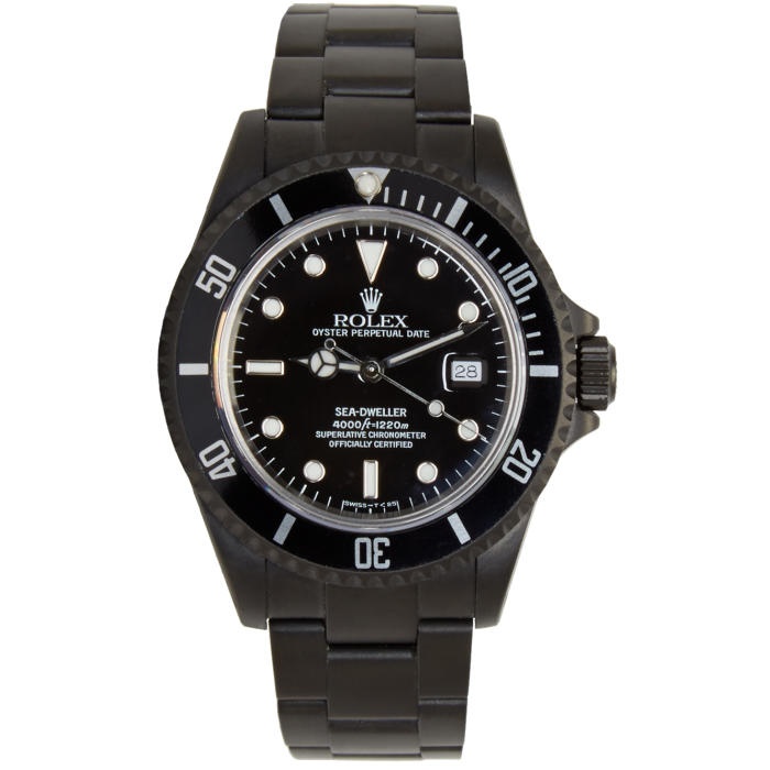 Photo: Black Limited Edition Matte Black Limited Edition Rolex Sea Dweller Watch