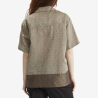 TOGA ARCHIVES Women's TOGA High Twist Twill Short Sleeve Shirt in Khaki