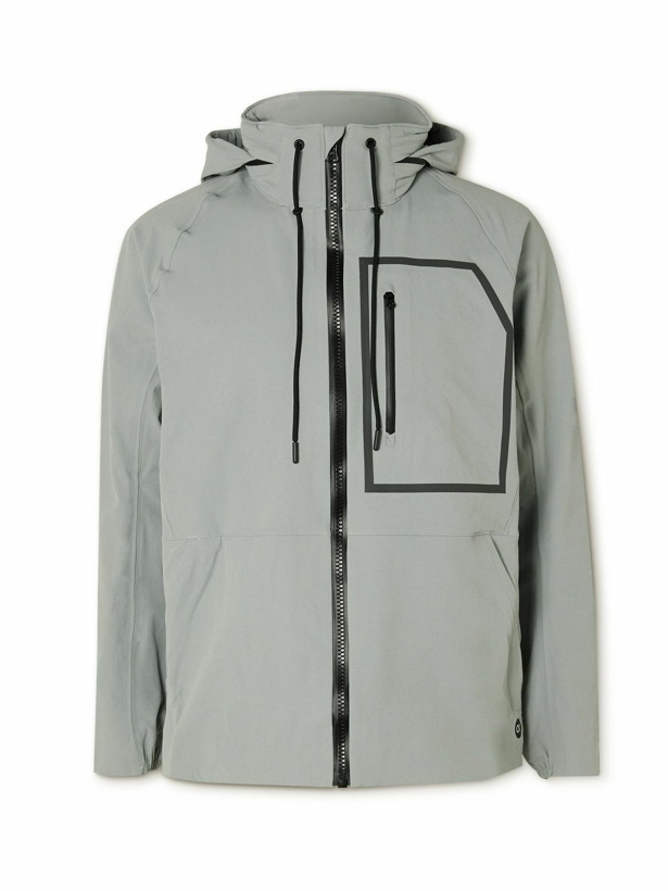 Photo: Outerknown - Apex Stretch Recycled-Nylon Hooded Jacket - Gray