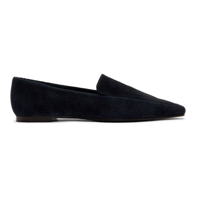 The row minimal suede loafers sale