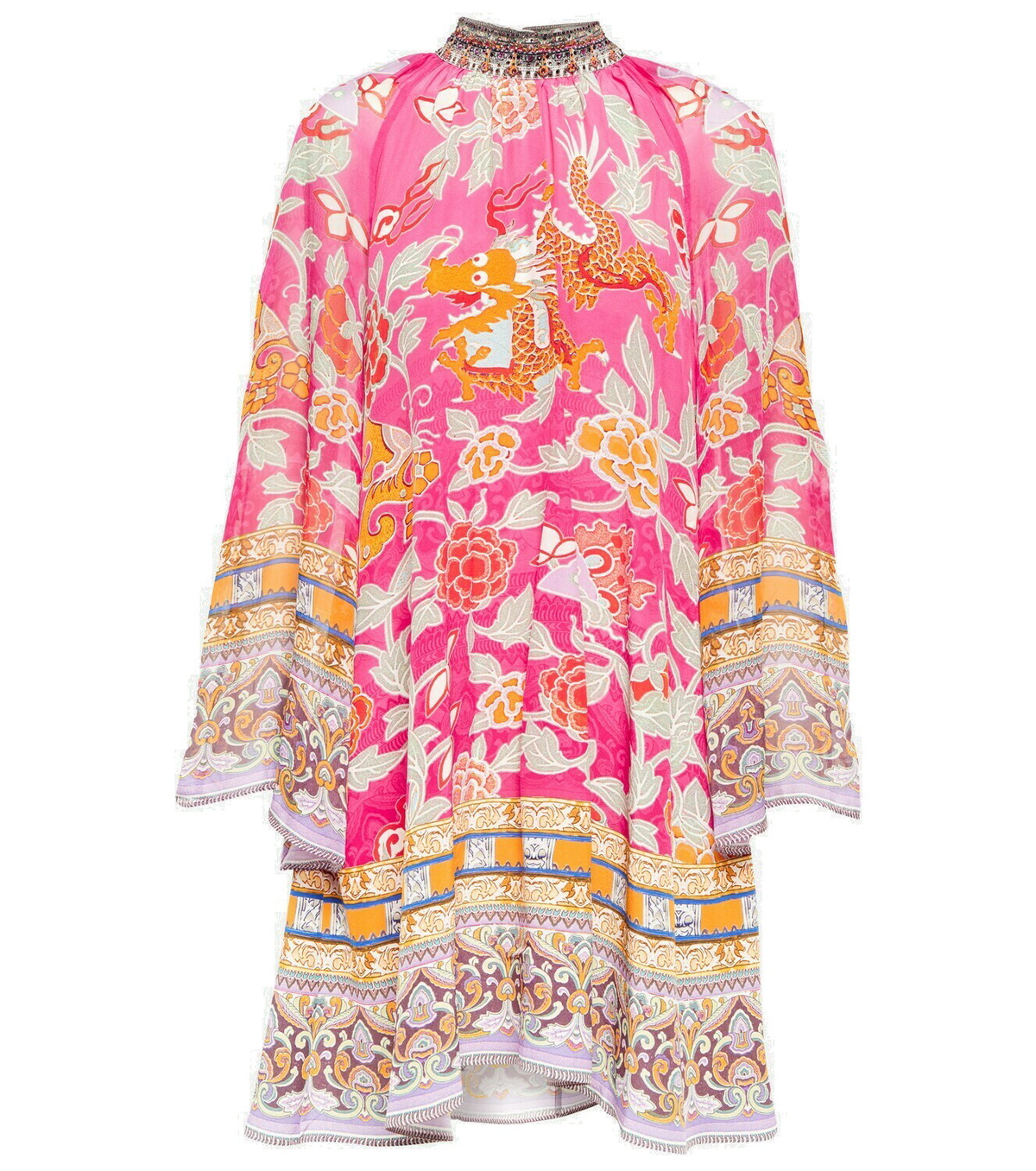 Camilla Printed silk minidress Camilla