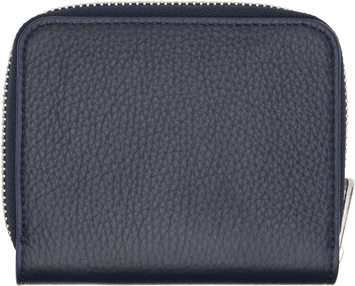 A.P.C. Navy Chelsea Zip Wallet