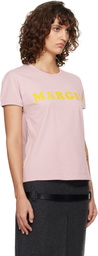 MM6 Maison Margiela Pink 'Margie' T-Shirt