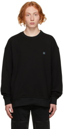 Solid Homme Black Graphic Sweatshirt