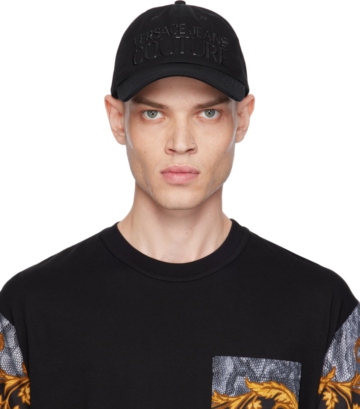 Photo: Versace Jeans Couture Black Logo Baseball Cap