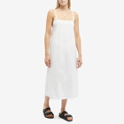 Deiji Studios Women's Simple Cotton Dress in White