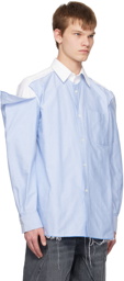 JW Anderson Blue & White Layered Shirt