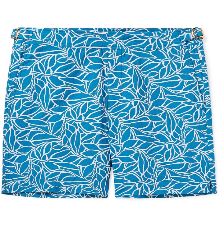 Photo: Orlebar Brown - Bulldog X Mid-Length Printed Swim Shorts - Blue